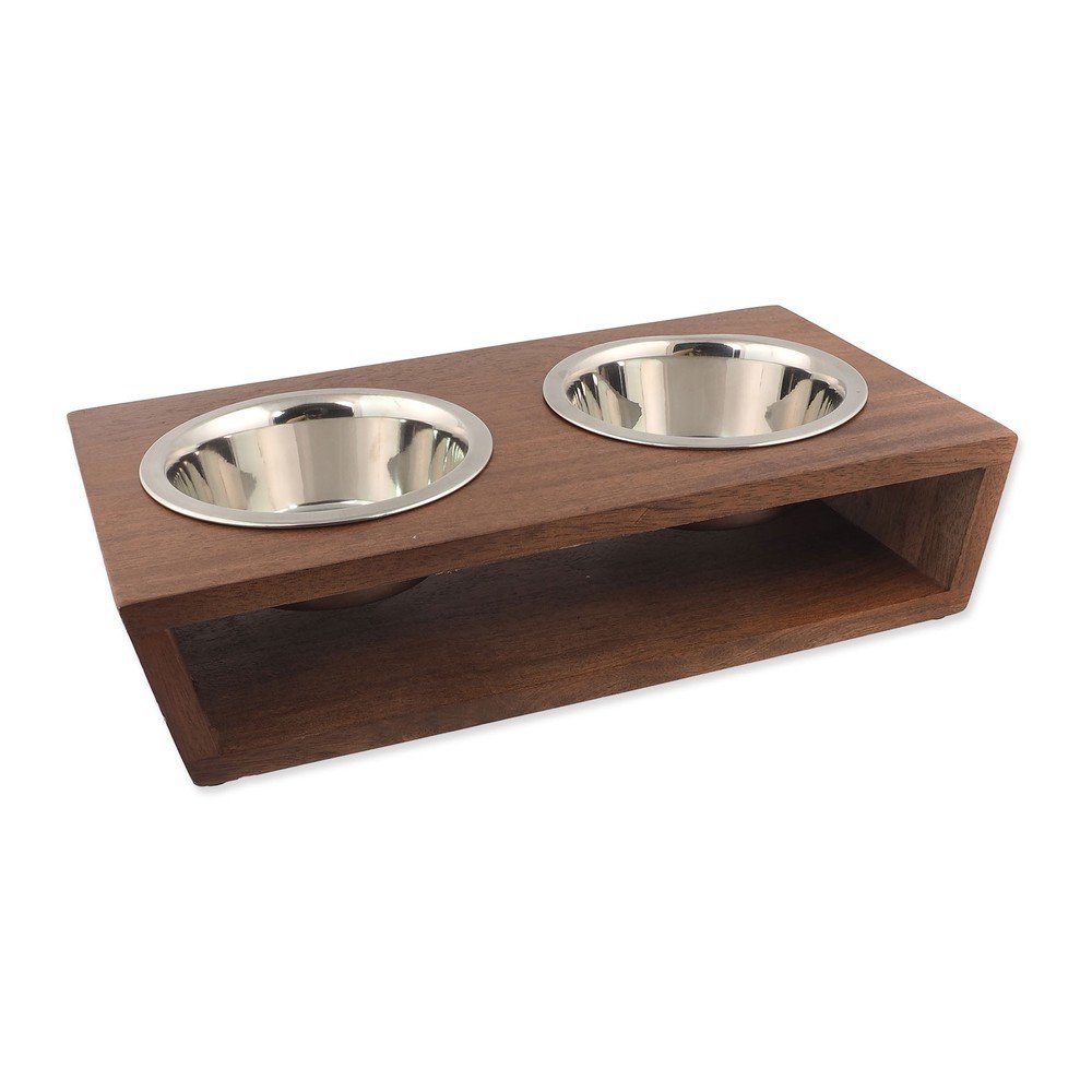 Set boluri cu suport pentru câini din lemn Dog Fantasy – Plaček Pet Products