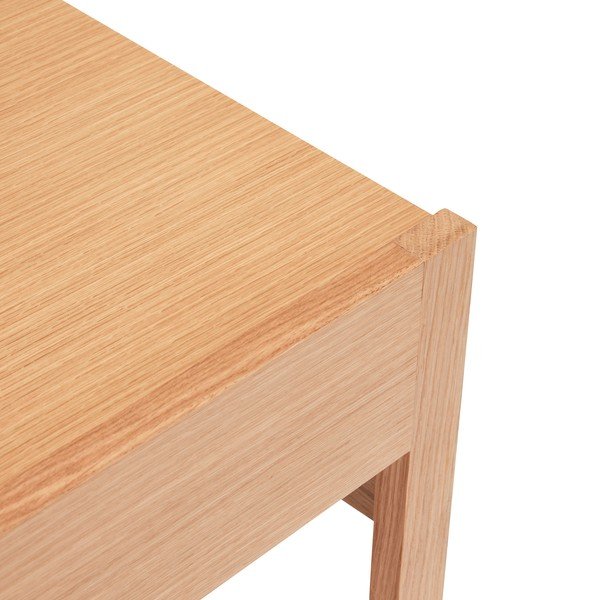 Măsuță auxiliară cu blat cu aspect de lemn de stejar 50x50 cm Forma – Hübsch-image-3