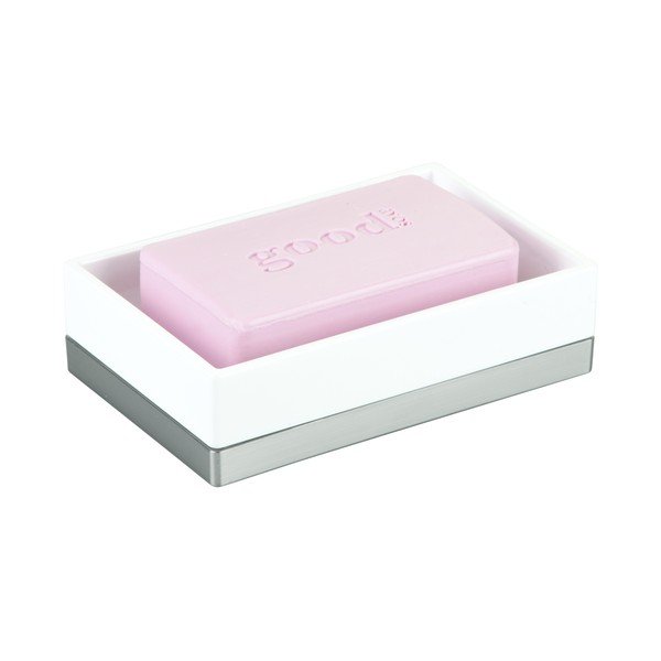 Săpunieră iDesign Clarity, 13 x 8 cm, alb-image-2