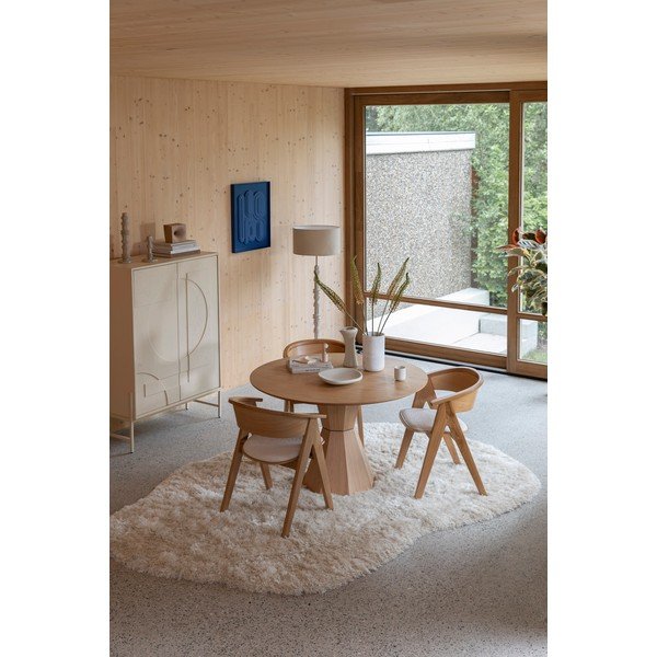 Dulap crem cu aspect de lemn de stejar 100x140x45 cm Faces – Zuiver-image-4