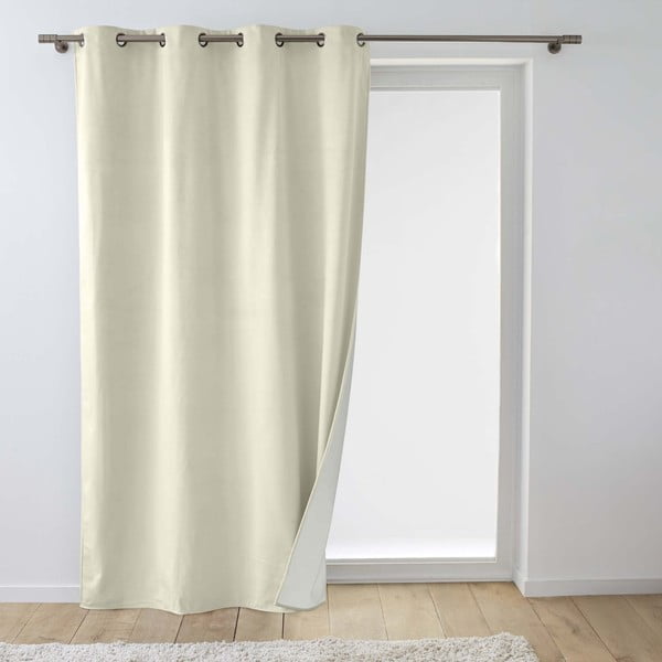 Draperie crem termoizolantă din catifea 140x260 cm Polarchic – douceur d'intérieur