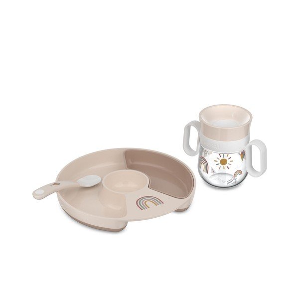 Set de veselă pentru copii 3 buc. din plastic Sunshine & Rainbow – Mepal-image-3