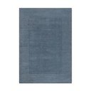 Covor albastru închis țesut manual din lână 120x170 cm Textured Wool Border – Flair Rugs