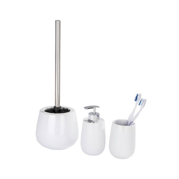 Dozator din ceramică pentru săpun lichid Wenko Malta, alb-image-1