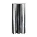 Draperie neagră/argintie termoizolantă 90x200 cm cu prindere la ușă – Maximex