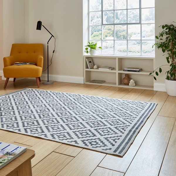 Covor gri lavabil 61x120 cm Coral Grey – Think Rugs-image-2