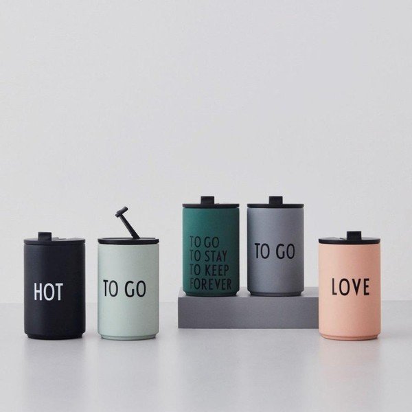 Cană termos verde 350 ml To Go – Design Letters-image-1