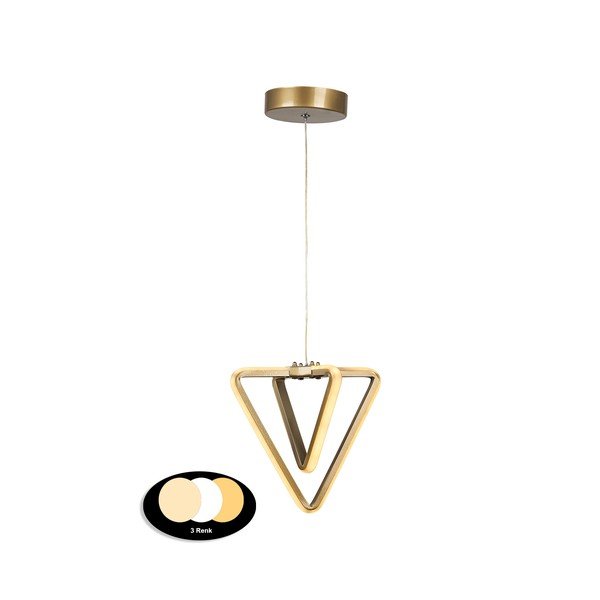 Lustră bronz LED din metal ø 20 cm Baris – Squid Lighting-image-2