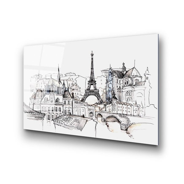 Tablou din sticlă 70x100 cm Paris – Wallity-image-4
