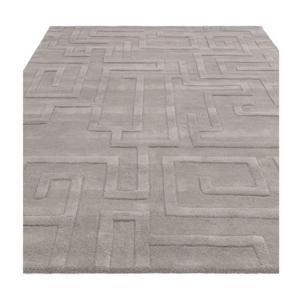 Covor gri deschis din lână 160x230 cm Maze – Asiatic Carpets-image-3