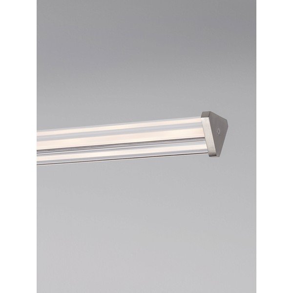 Lustră negru-mat/argintiu-mat LED cu intensitate reglabilă din metal cu abajur din sticlă acrilică Pheme – Nova Luce-image-3