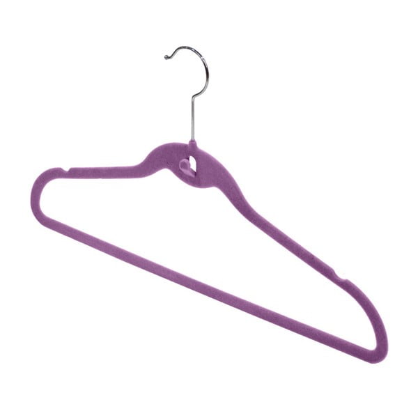 Set 3 umerașe Domopak Velvet Hangers, violet
