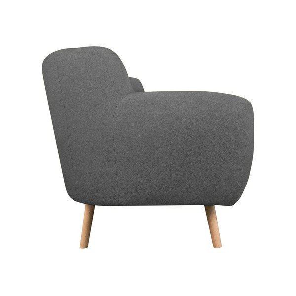 Canapea cu 3 locuri Kooko Home Pop, gri închis -image-1