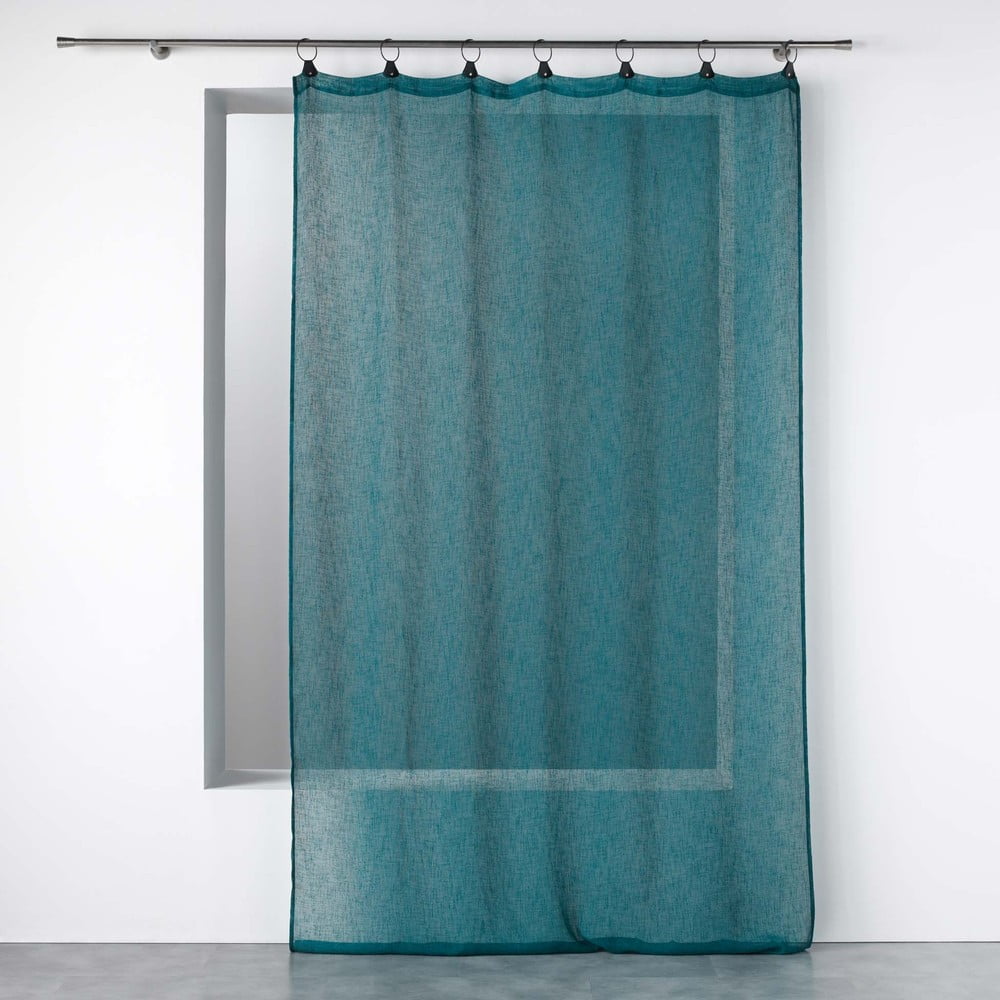 Perdea albastră din voal 140x240 cm Linka – douceur d\'intérieur