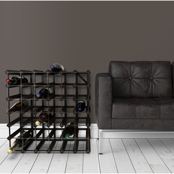 Raft pentru vin  maro din lemn   de frasin  pentru  42 sticle - RTA-image-1