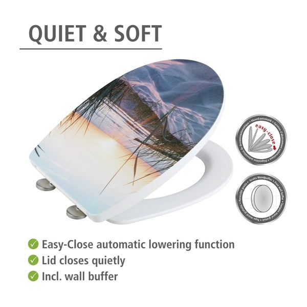 Capac WC 36,5 x 45 cm Easy-Close (cu închidere automată) Baltic – Wenko-image-4