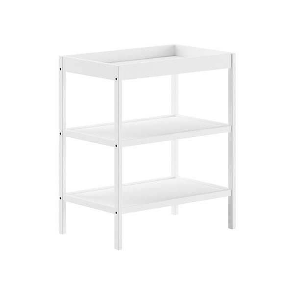 Masă de înfășat albă din lemn de fag Dino – Vipack