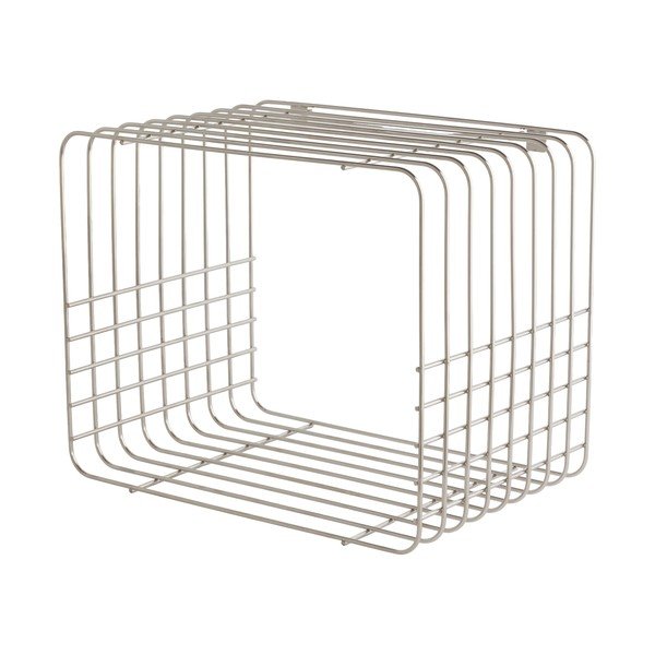 Raft argintiu lucios etajat din metal 38 cm Wire – Mette Ditmer Denmark