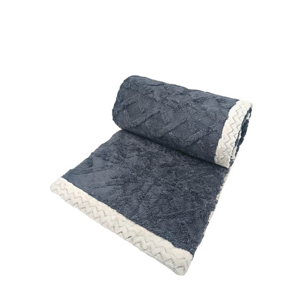 Pătură gri din sherpa 150x200 cm Island – My House