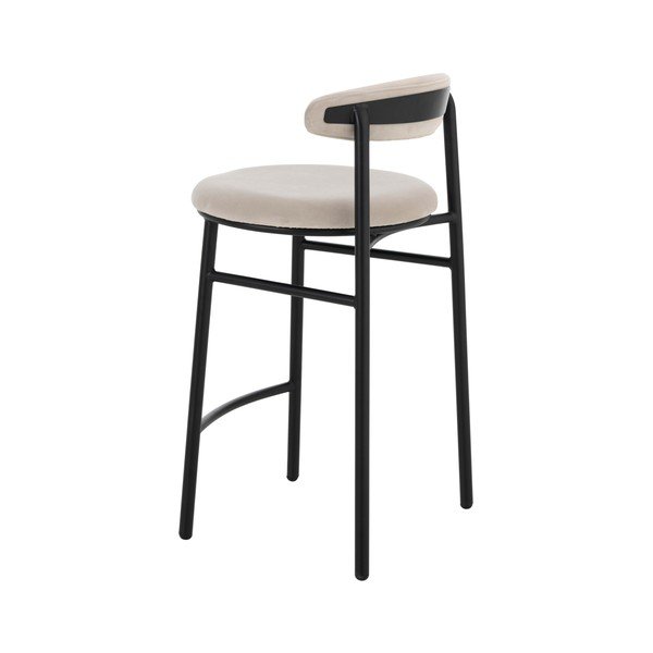 Scaun de bar bej din metal (înălțime șezut 66 cm) Doggi – Ellos Home-image-3