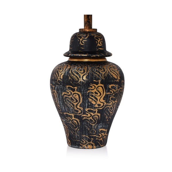 Veioză neagră cu abajur textil (înălțime 54 cm) Derin – Opviq lights-image-3