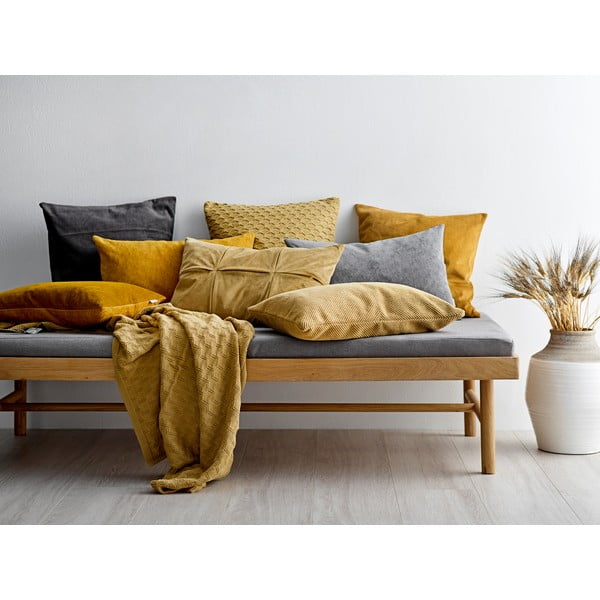 Pernă cu conținut mare de bumbac Södahl Klara, 40 x 60 cm, galben-image-1