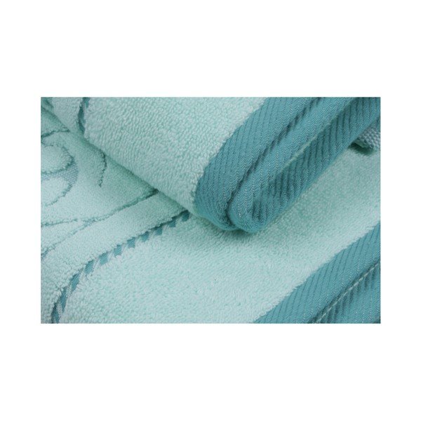 Set 2 prosoape din bumbac Sultan, 50 x 90 cm, verde mentă-image-4