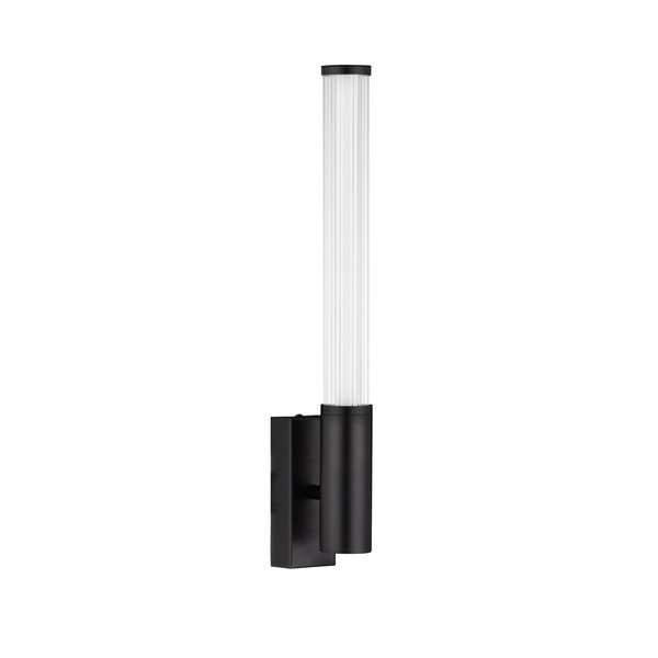 Aplică de perete negru-mat LED din metal Nold – Nova Luce