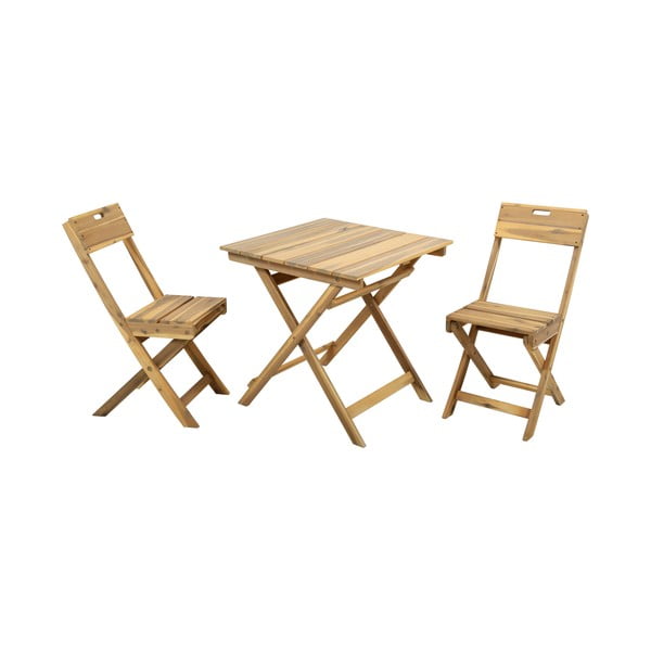 Set de dining pentru grădină din lemn de acacia pentru 2 persoane Filax Bistro - Rojaplast