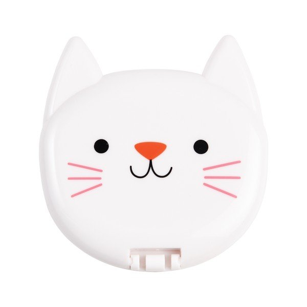 Oglindă cosmetică de mărire 7,5x8 cm Cookie the Cat – Rex London