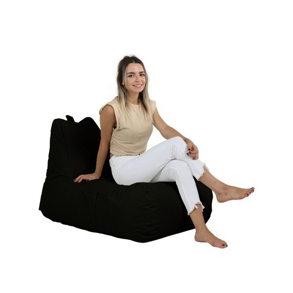 Fotoliu bean bag negru Trendy – Floriane Garden-image-1