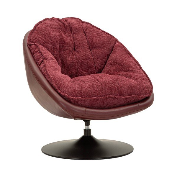 Fotoliu burgundy pivotant Retro Style – Mauro Ferretti