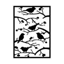 Decorațiune de perete din metal 47x66 cm Branch & Birds – Wallity