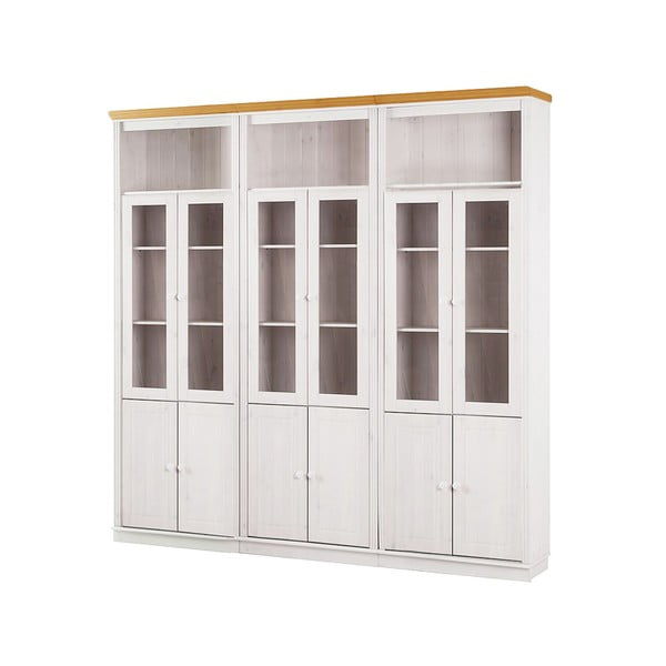 Vitrină albă din lemn de pin 518x223 cm Anita – Støraa-image-2