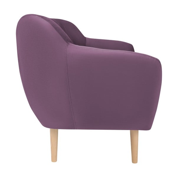 Canapea cu tapițerie din catifea Mazzini Sofas Sardaigne, 158 cm, violet-image-2