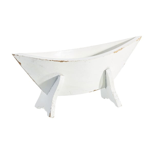Ghiveci Ixia Boat, înălțime 15 cm, alb