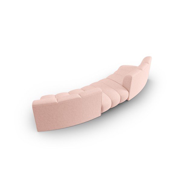 Canapea roz 367 cm Lupine – Micadoni Home-image-3