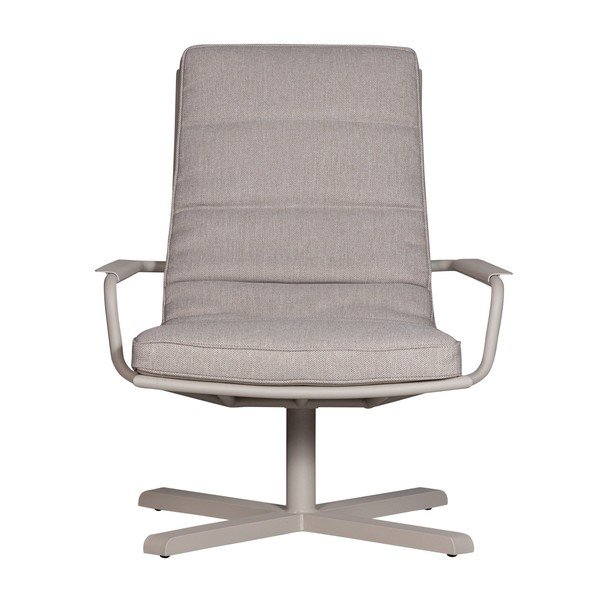 Fotoliu de grădină gri deschis din metal Coosa – Exotan-image-2