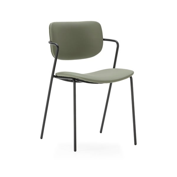 Scaune de dining kaki 2 buc. Maika – Marckeric