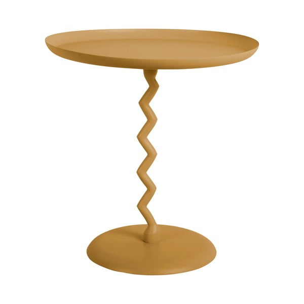 Măsuță auxiliară rotundă din metal ø 40 cm Zig Zag – Leitmotiv