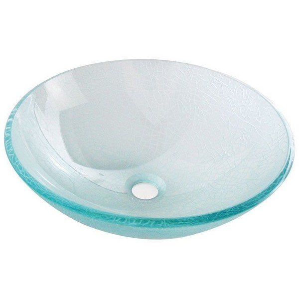 Chiuvetă rotundă din sticlă ø 42 cm Ice – Sapho