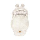 Păturică de înfășat bej din catifea reiată 45x80 cm – Meowbaby