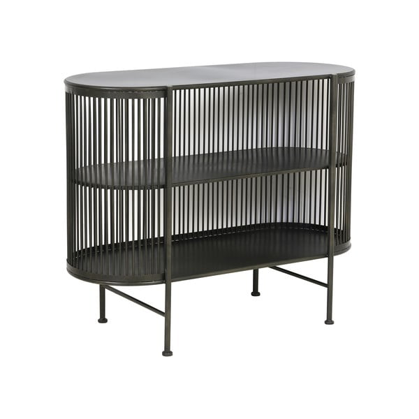 Comodă neagră din metal 100x80 cm Yinthe – Light & Living-image-3