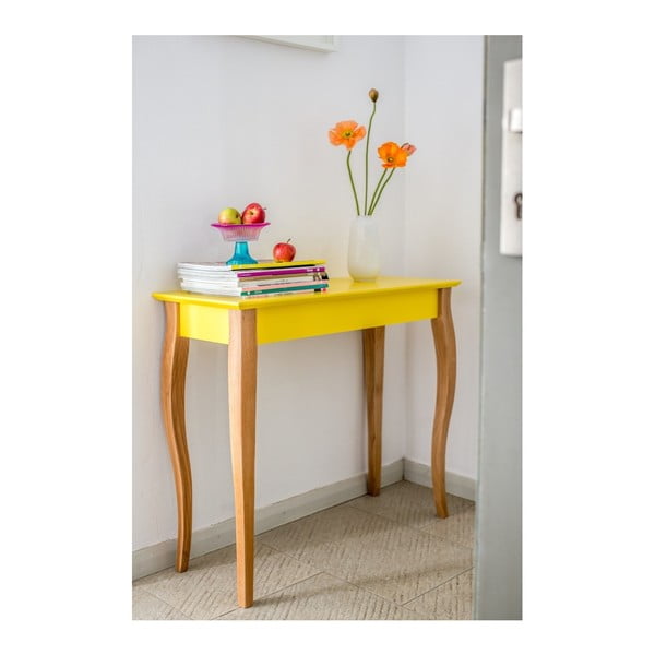 Masă Ragaba Console, lungime 105 cm, gri deschis-image-1