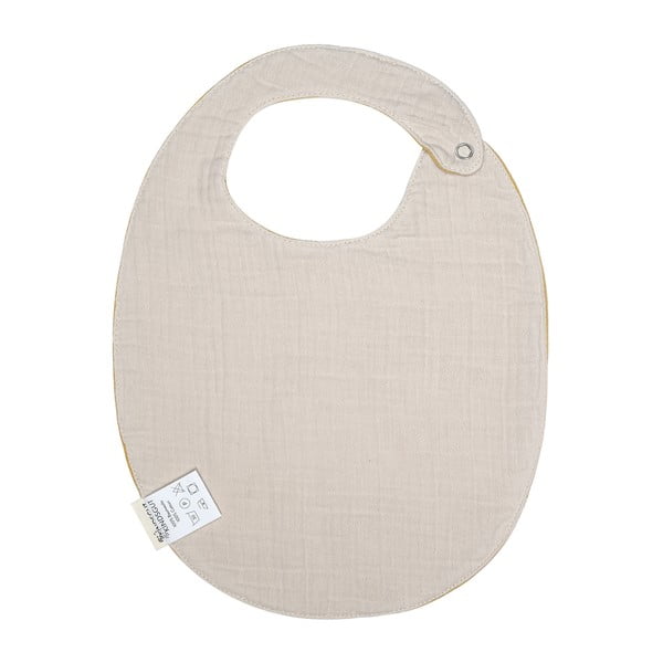 Bavețică din muselină Kindsgut Oslo, galben muștar-image-4