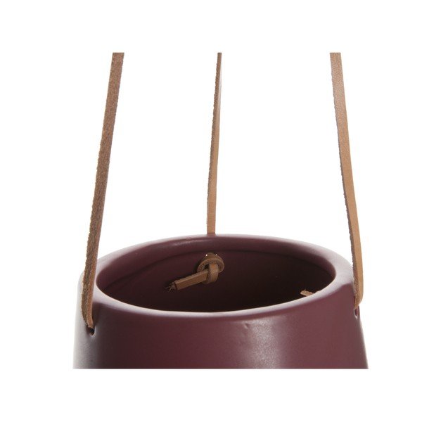Ghiveci suspendat Present Time Skittle, diametru 13,5 cm, roșu închis-image-2