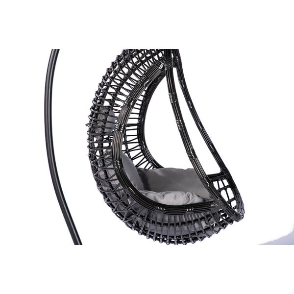 Fotoliu suspendat din ratan artificial gri închis Tahiti - Bonami Selection-image-3