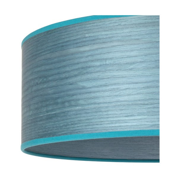 Lampadar din furnir natural Sotto Luce Ocho XL, ⌀ 45 cm, albastru-image-1