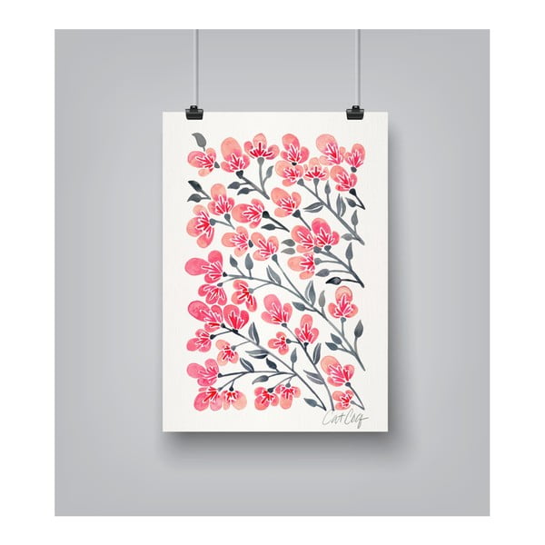 Poster Americanflat Americanflat Cherry Blossoms, 30 x 42 cm