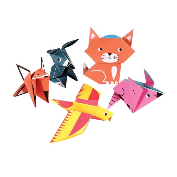 Puzzle-uri de hârtie Animals Origami – Rex London